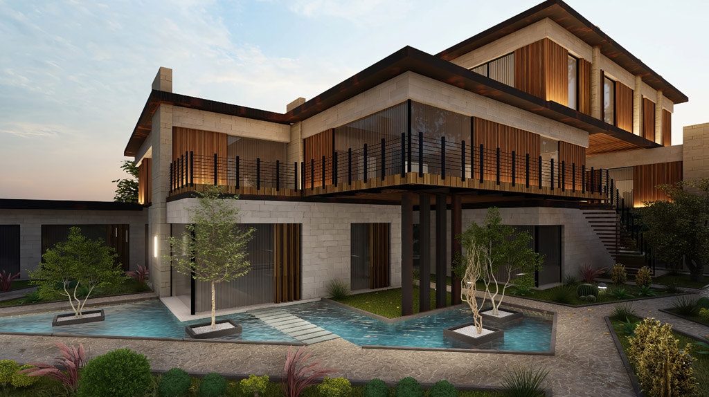 Create a high-resolution image of a modern, open-concept living space that seamlessly transitions from a sketch to a fully rendered 3D visualization. On the left side of the image, depict the dining area with furniture and architectural elements in a clean, detailed line drawing style. Gradually transition to the right side of the image, where the living area should be fully rendered in realistic 3D. Include modern furniture, large windows, and an open staircase leading to an upper level. The overall composition should emphasize the transformation from concept to reality, showcasing the design process and the final, fully realized interior space. - --ar 16:9 Job ID: 3a9386f3-29f0-4b8b-8954-9bc4d4b1b4de